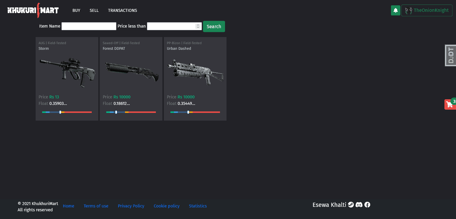 CS:GO Skin Marketplace